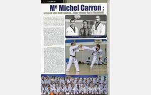 Michel Carron de passage à l'Institut de Taekwondo Paris pour la passage de grade annuel. Reportage Taekwondo Choc