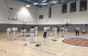 Institut de Taekwondo Paris. Cours adolescents avec Jérémie Delaboudinière et Daniel Tong 