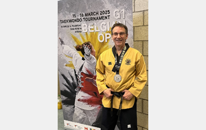 Michel Carron médaille d'argent à l'Open de Belgique Poomsae 2025