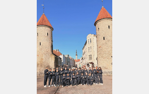 L'équipe de France Poomsae à Tallinn (Estonie).