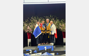 Michel Carron vice-champion d'Europe Poomsae à Tallinn (Estonie).