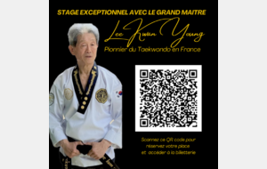 STAGE AVEC LE GRAND MAITRE LEE KWAN YOUNG
